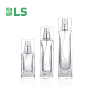 empty square perfume bottles