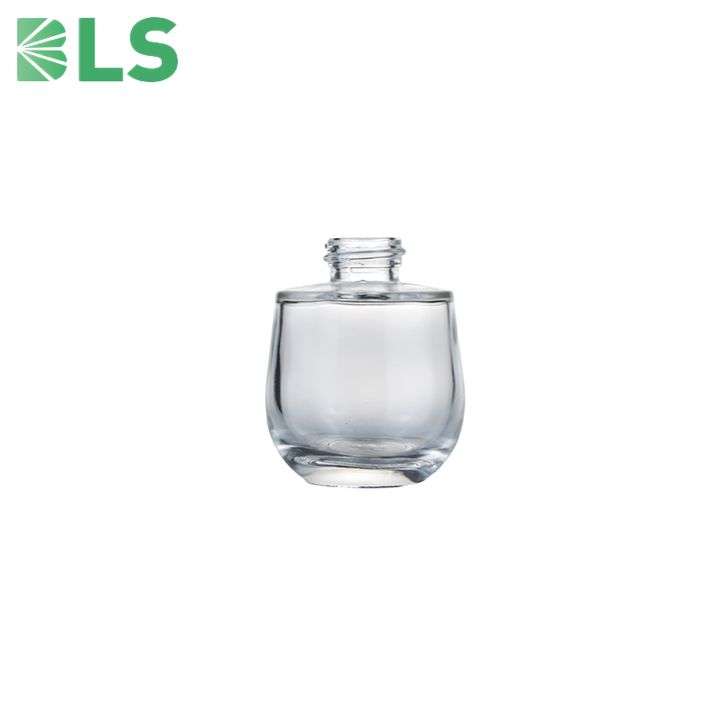 Empty Glass Foundation Bottle