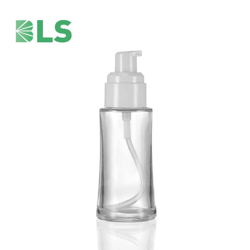 empty glass foundation bottle-2