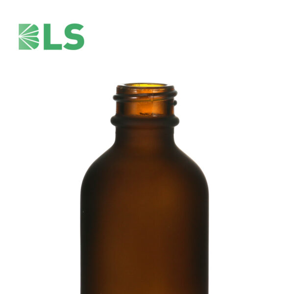 frosted glass boston round bottles