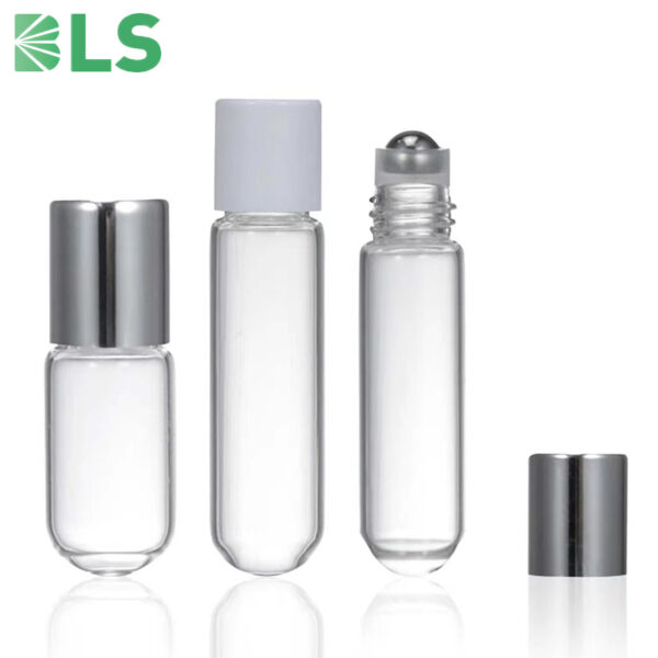 glass vials with roller ball