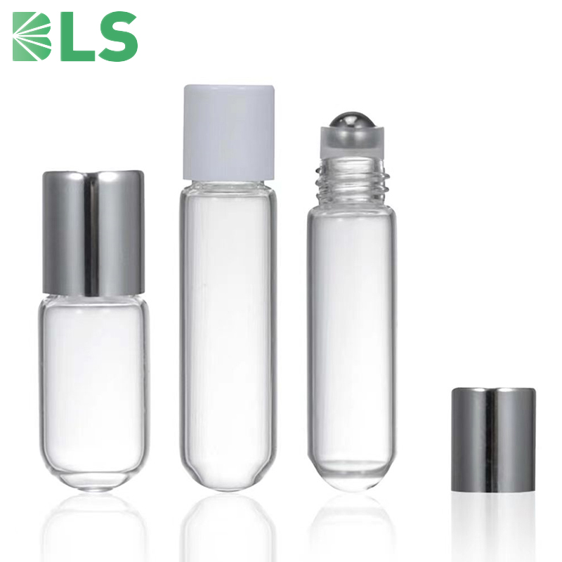 glass vials with roller ball